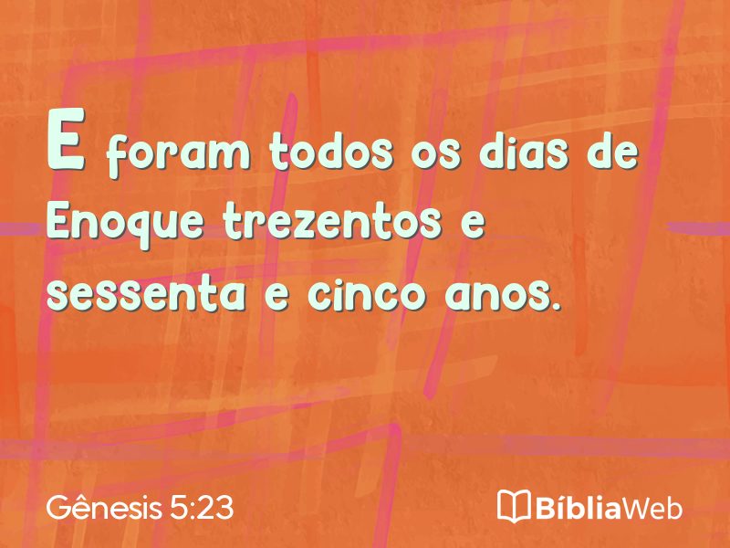 Gênesis 5:23 em imagem para compartilhar