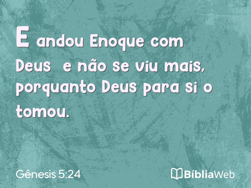 Gênesis 5:24 em imagem para compartilhar