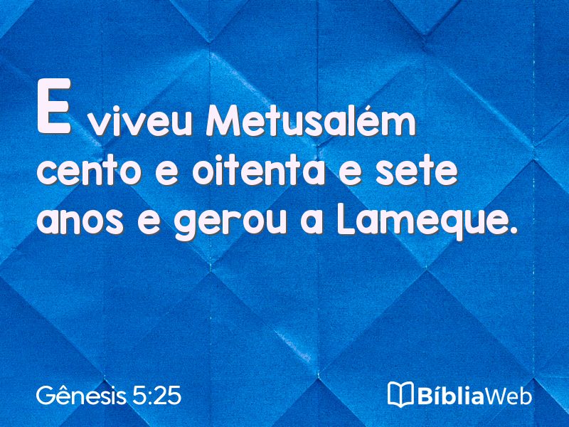 Gênesis 5:25 em imagem para compartilhar