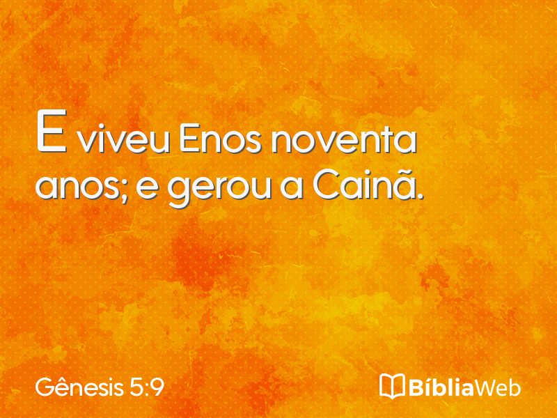 Gênesis 5:9 em imagem para compartilhar