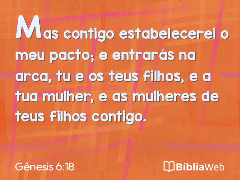 Gênesis 6:18 em imagem para compartilhar