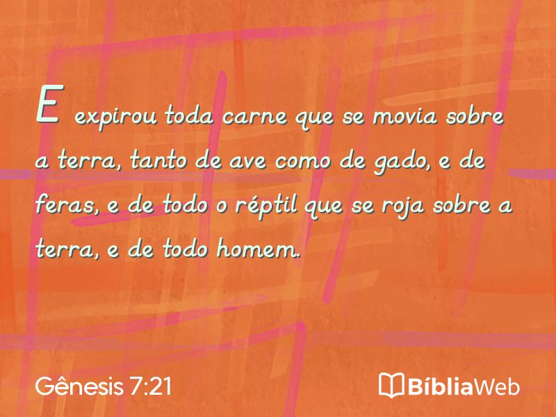 Gênesis 7:21 em imagem para compartilhar