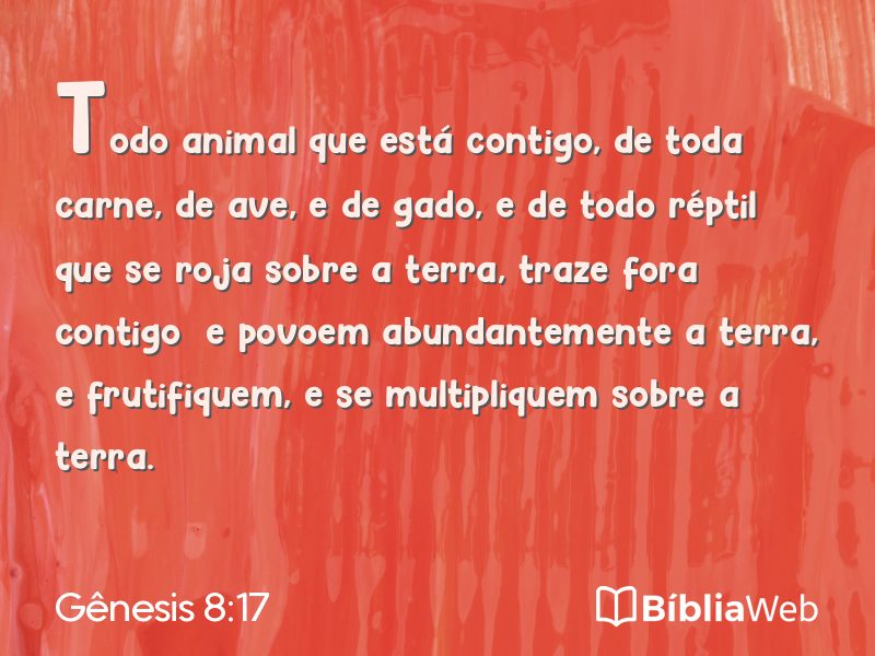 Gênesis 8:17 em imagem para compartilhar