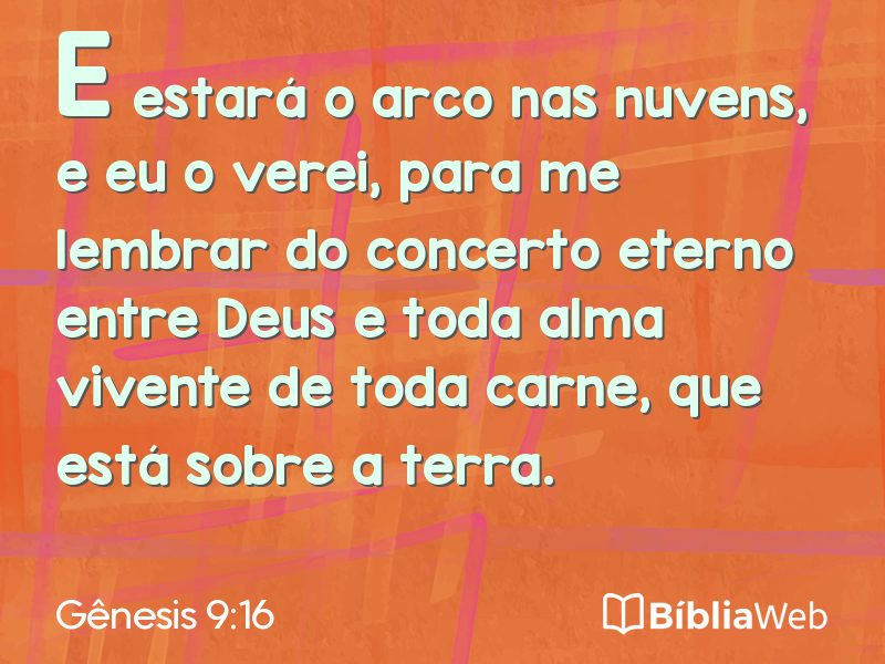 Gênesis 9:16 em imagem para compartilhar