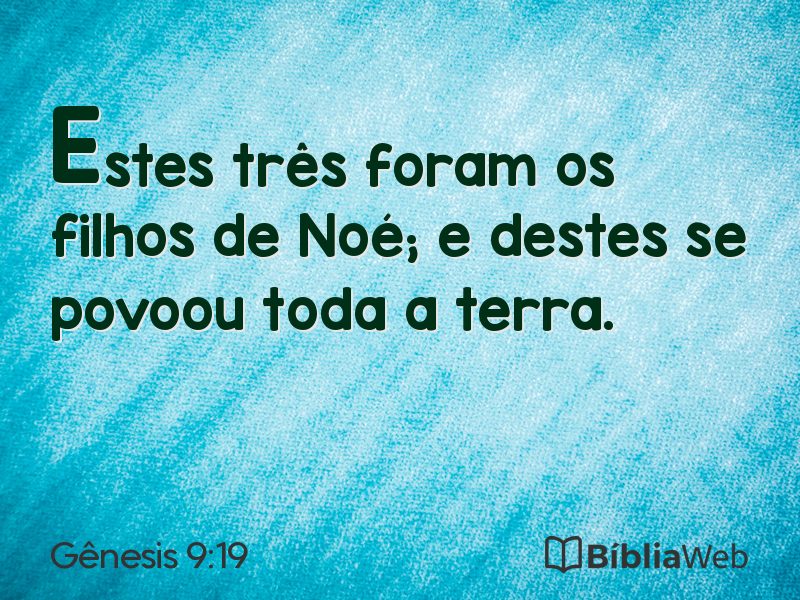 Gênesis 9:19 em imagem para compartilhar