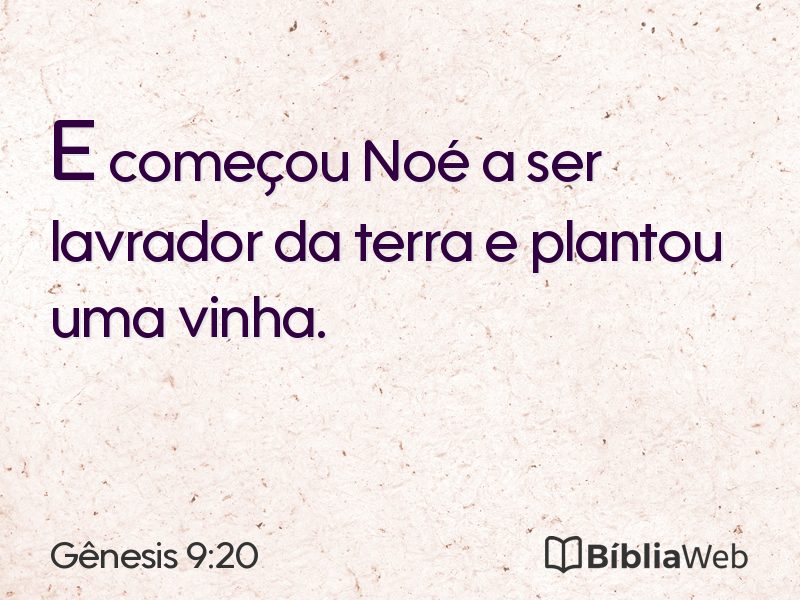 Gênesis 9:20 em imagem para compartilhar