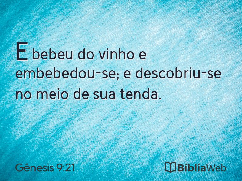 Gênesis 9:21 em imagem para compartilhar