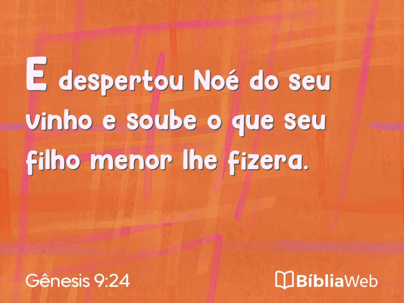 Gênesis 9:24 em imagem para compartilhar