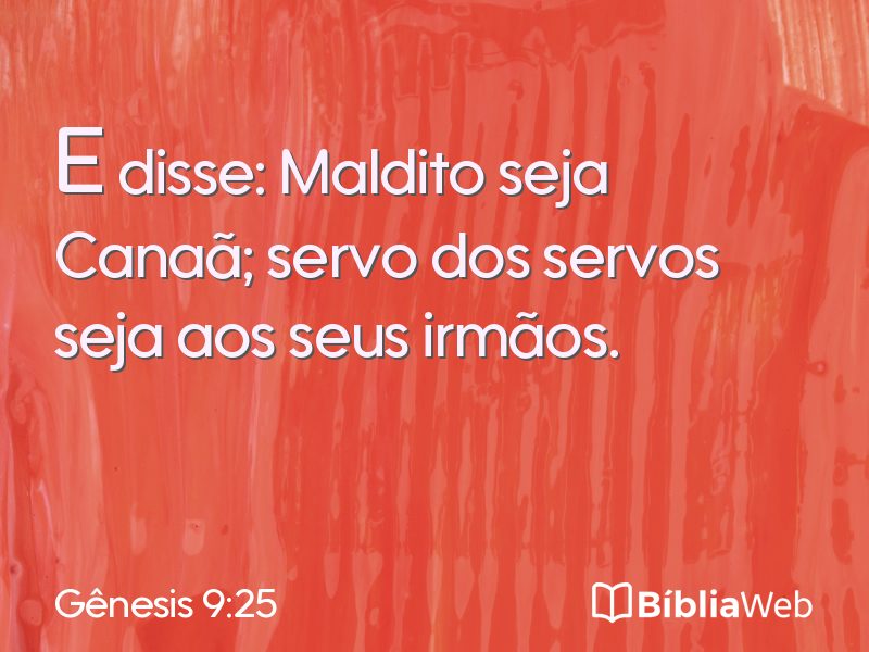 Gênesis 9:25 em imagem para compartilhar