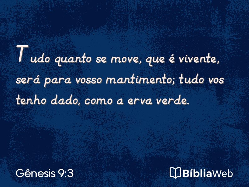 Gênesis 9:3 em imagem para compartilhar