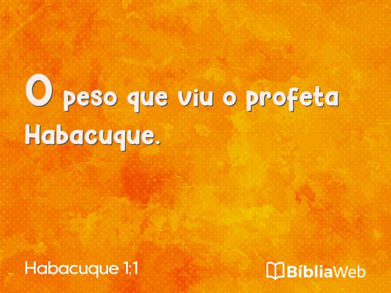 Habacuque 1:1 em imagem para compartilhar