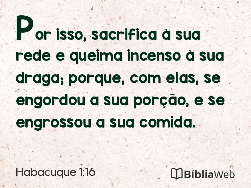 Habacuque 1:16 em imagem para compartilhar