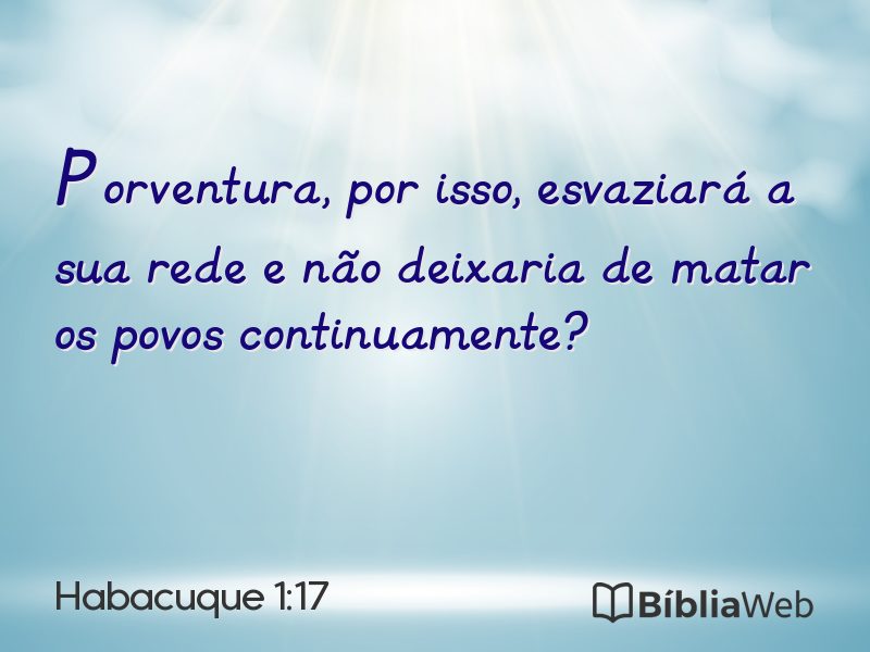 Habacuque 1:17 em imagem para compartilhar