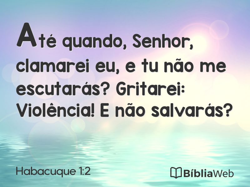 Habacuque 1:2 em imagem para compartilhar
