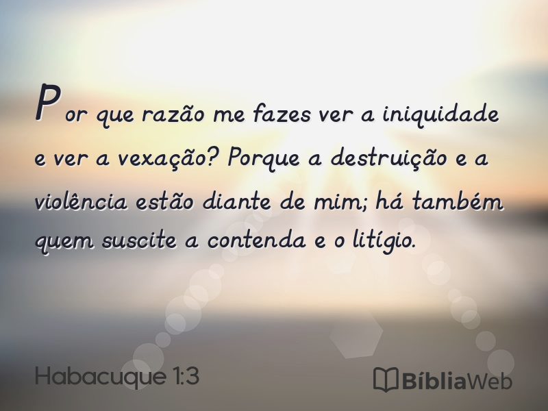 Habacuque 1:3 em imagem para compartilhar