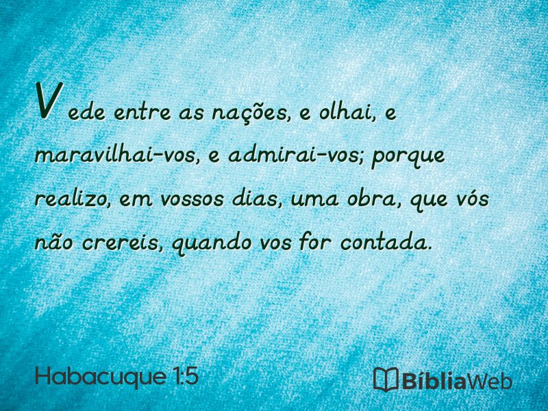 Habacuque 1:5 em imagem para compartilhar