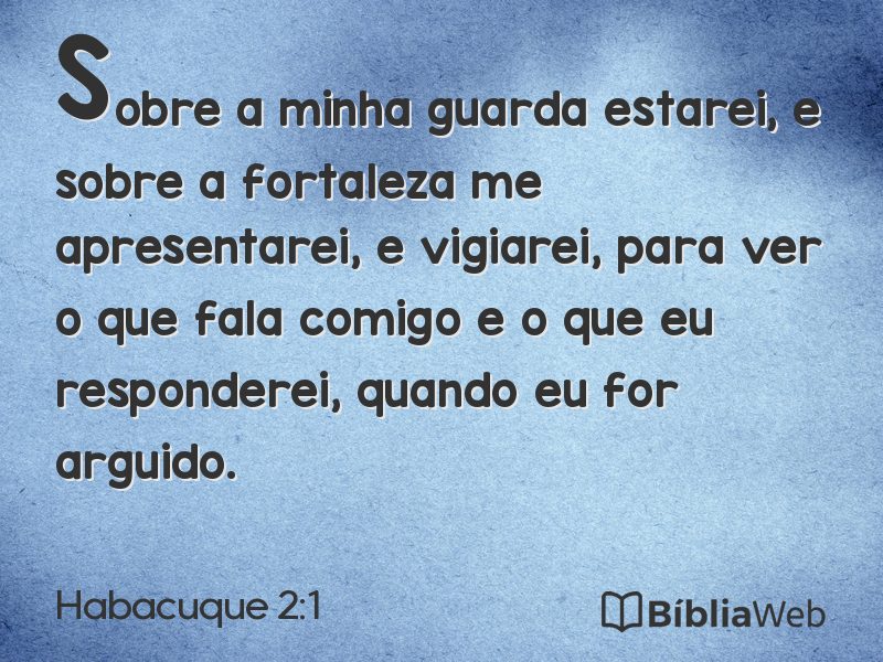 Habacuque 2:1 em imagem para compartilhar