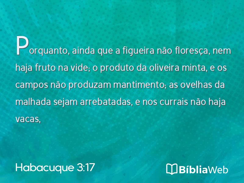 Habacuque 3:17 em imagem para compartilhar