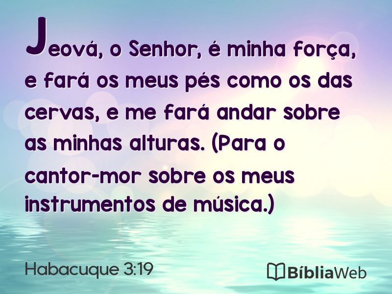 Habacuque 3:19 em imagem para compartilhar