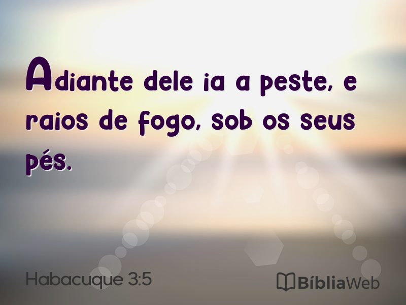 Habacuque 3:5 em imagem para compartilhar