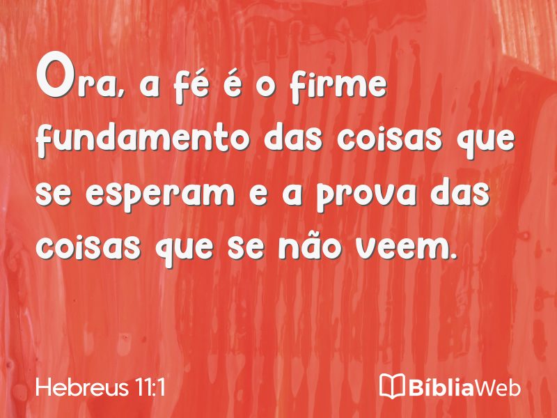 Hebreus 11:1 em imagem para compartilhar