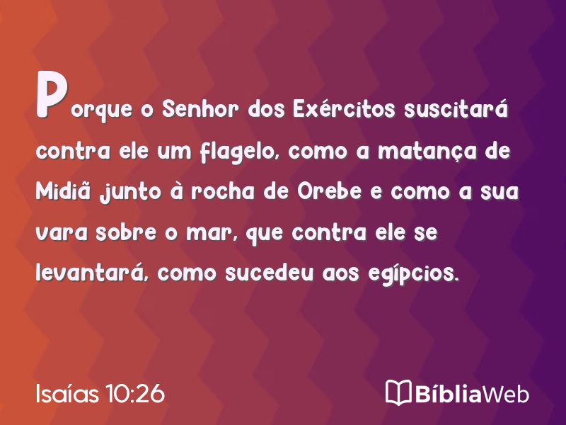 Isaías 10:26 em imagem para compartilhar