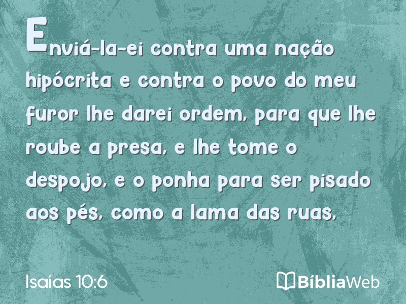 Isaías 10:6 em imagem para compartilhar