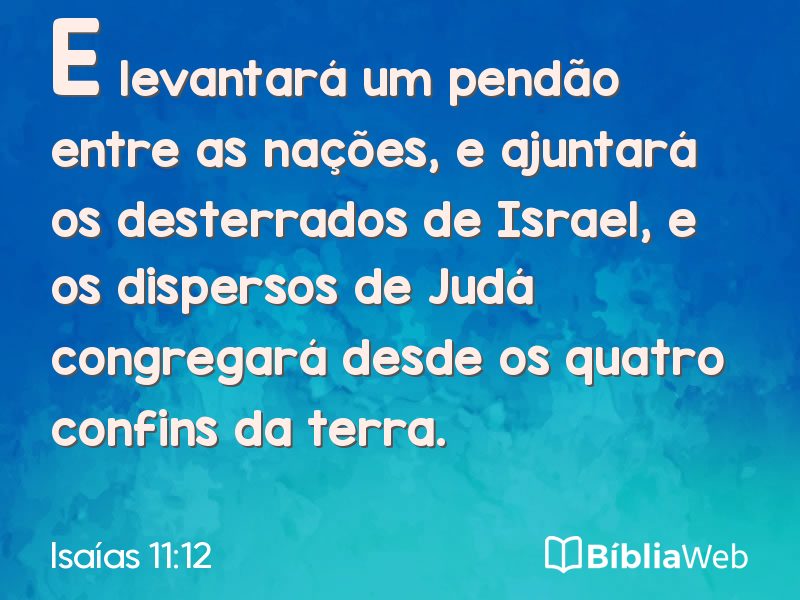 Isaías 11:12 em imagem para compartilhar