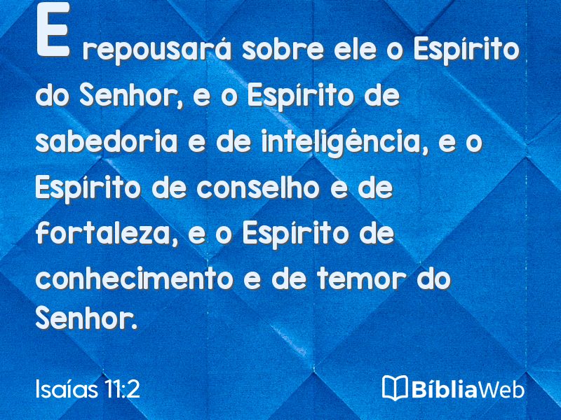 Isaías 11:2 em imagem para compartilhar