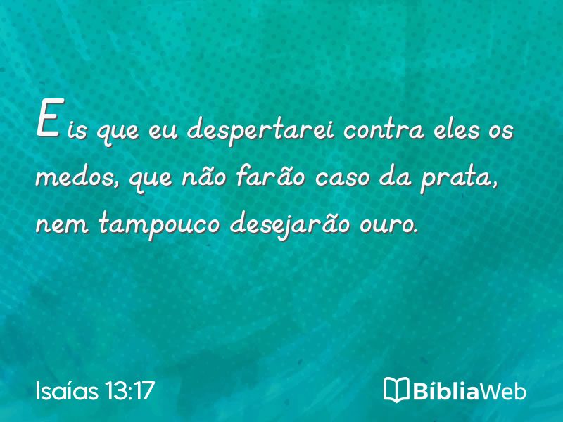 Isaías 13:17 em imagem para compartilhar