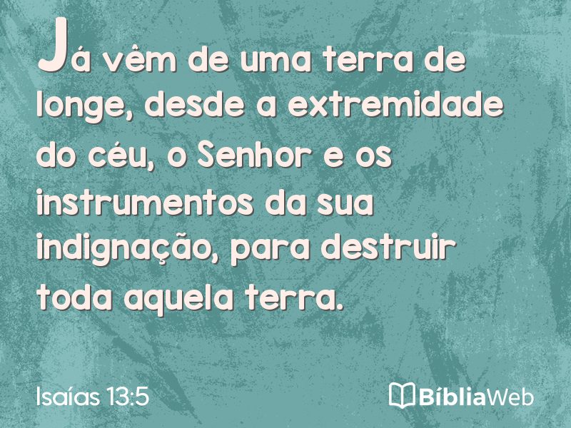 Isaías 13:5 em imagem para compartilhar