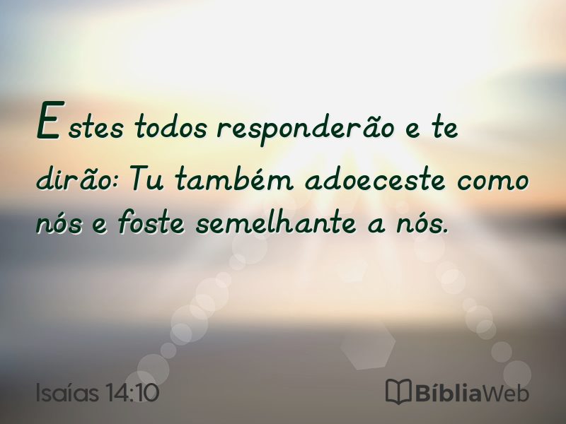 Isaías 14:10 em imagem para compartilhar