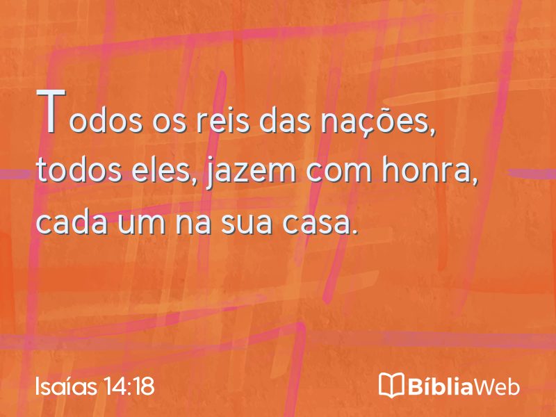 Isaías 14:18 em imagem para compartilhar