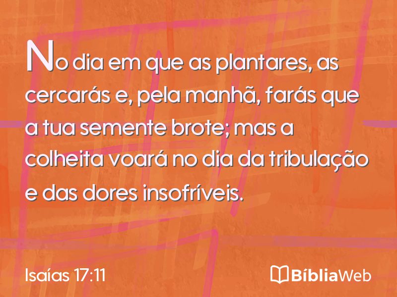 Isaías 17:11 em imagem para compartilhar
