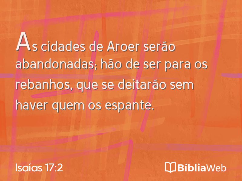Isaías 17:2 em imagem para compartilhar