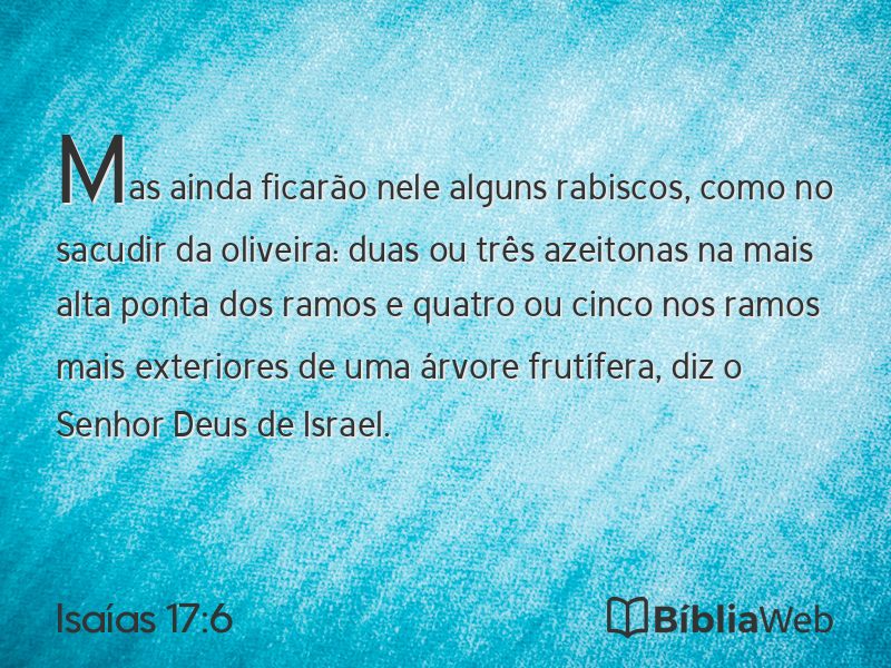 Isaías 17:6 em imagem para compartilhar