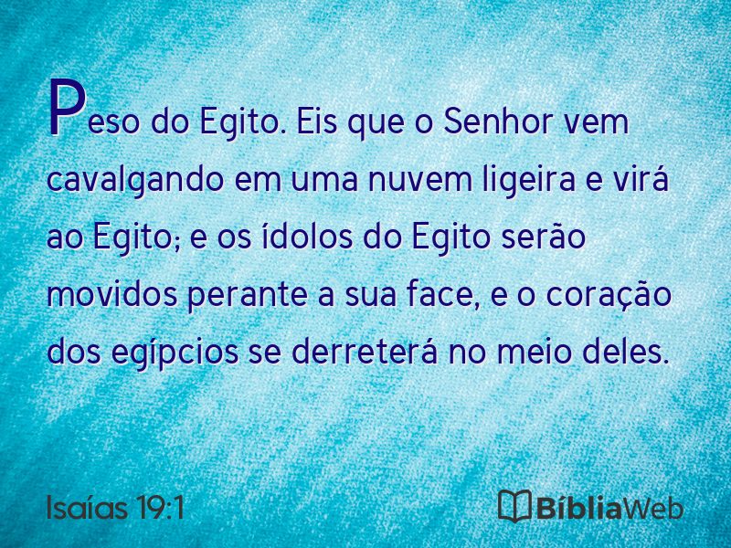 Isaías 19:1 em imagem para compartilhar