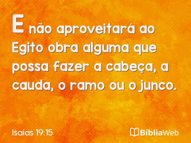 Isaías 19:15 em imagem para compartilhar