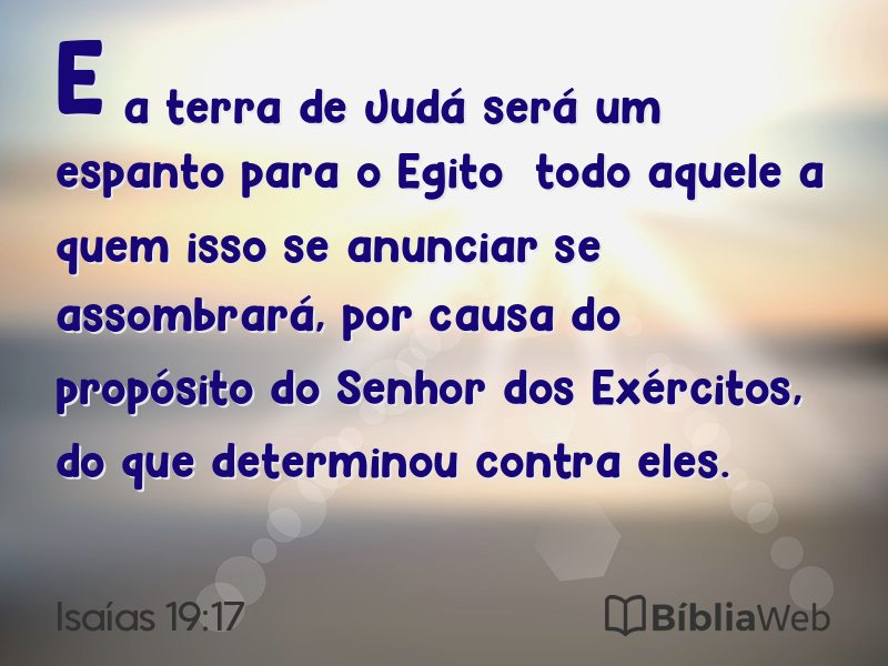 Isaías 19:17 em imagem para compartilhar