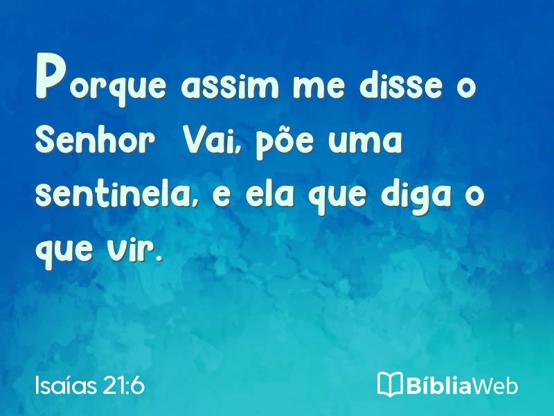 Isaías 21:6 em imagem para compartilhar