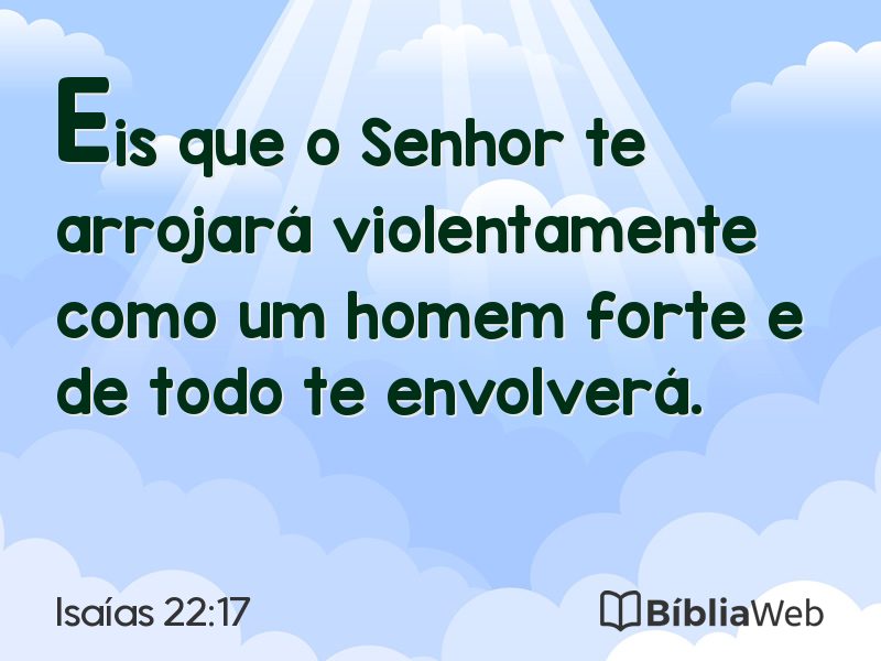 Isaías 22:17 em imagem para compartilhar