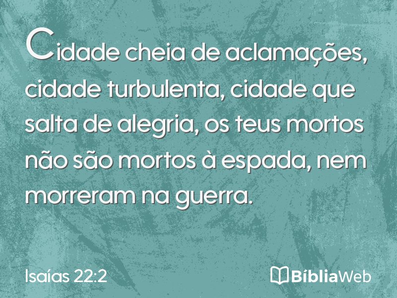 Isaías 22:2 em imagem para compartilhar