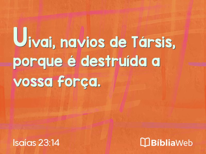 Isaías 23:14 em imagem para compartilhar