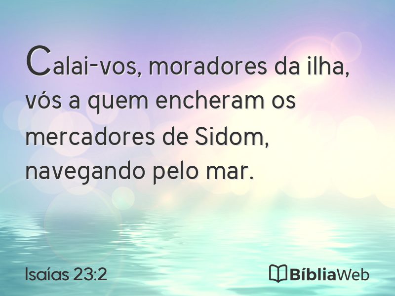 Isaías 23:2 em imagem para compartilhar
