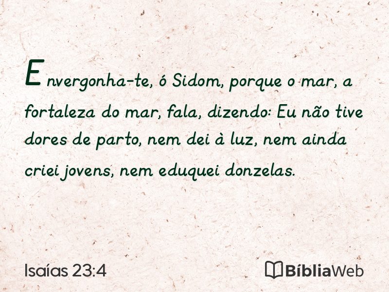 Isaías 23:4 em imagem para compartilhar