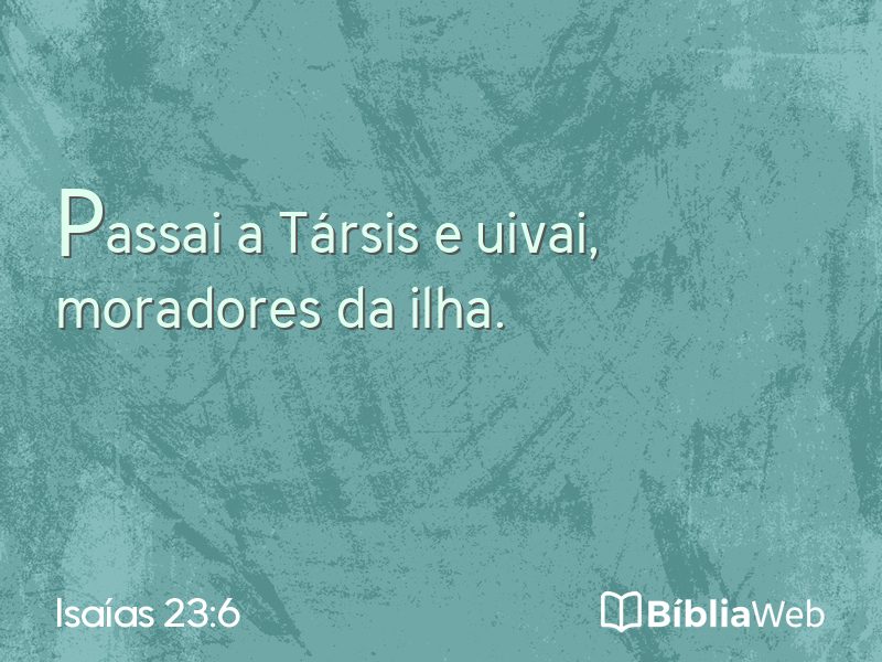 Isaías 23:6 em imagem para compartilhar