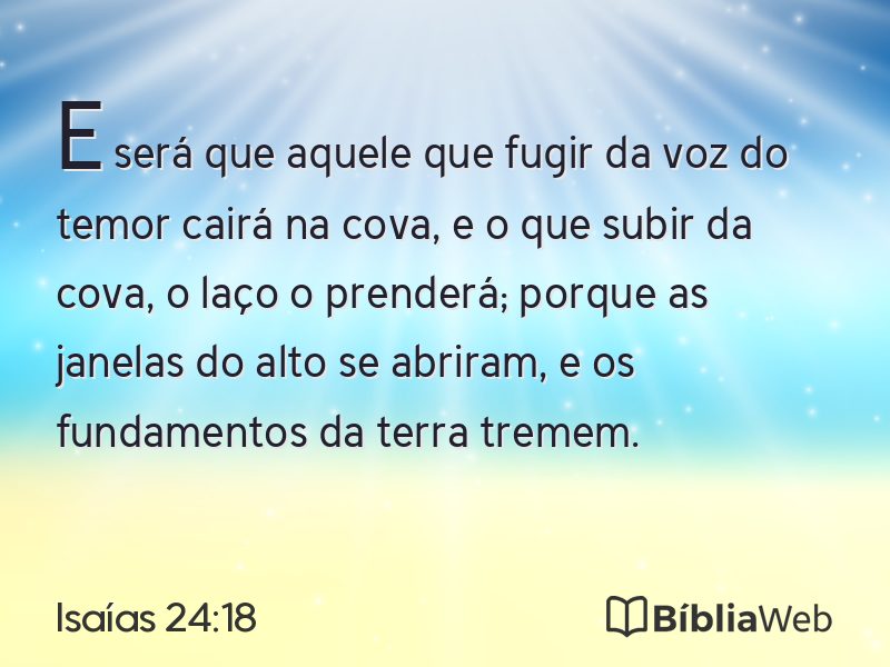 Isaías 24:18 em imagem para compartilhar