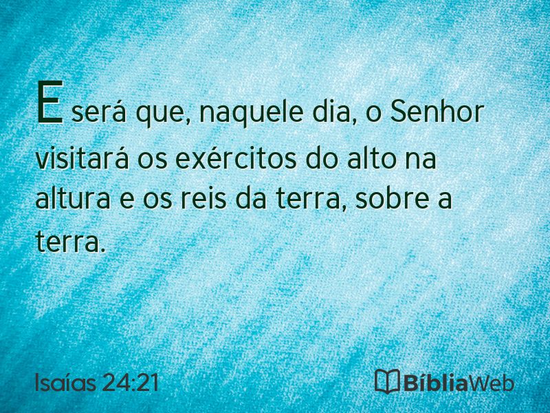 Isaías 24:21 em imagem para compartilhar