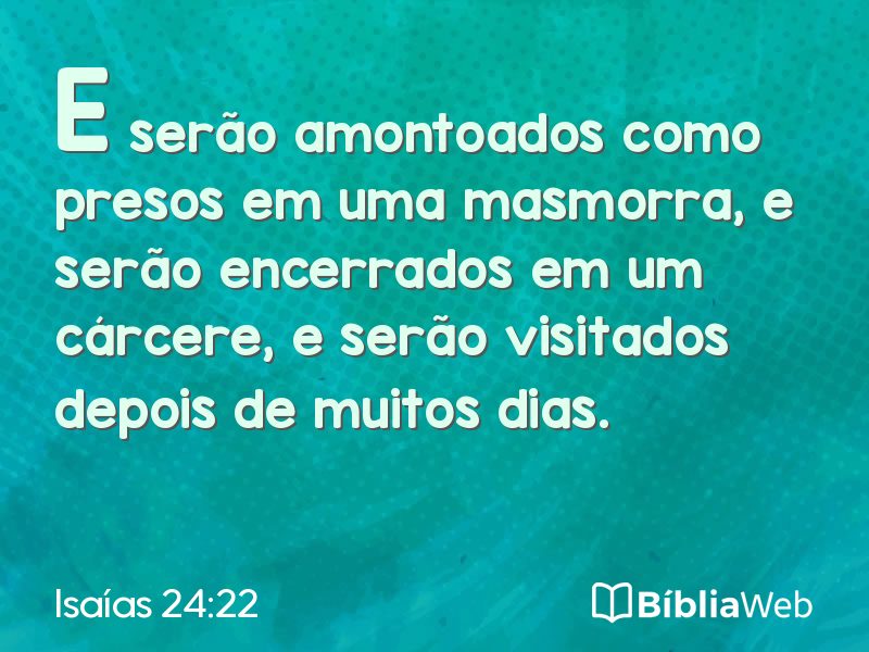 Isaías 24:22 em imagem para compartilhar