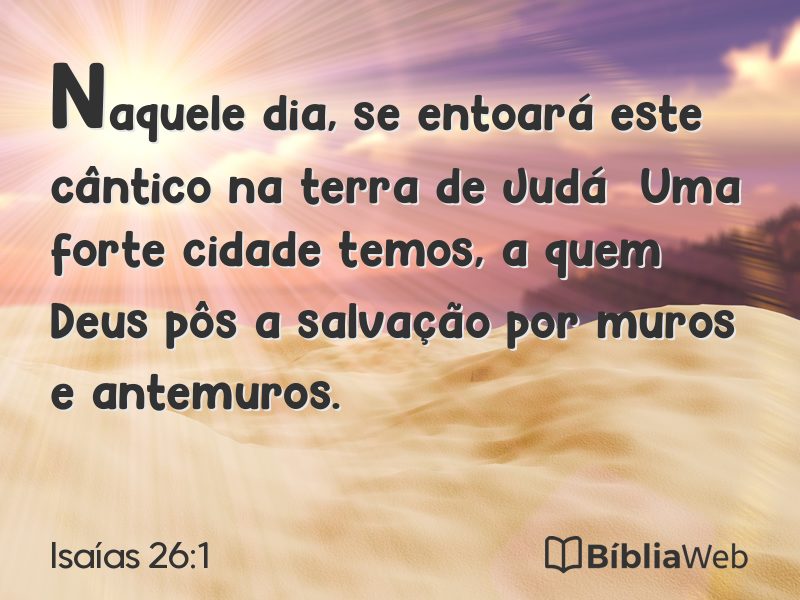 Isaías 26:1 em imagem para compartilhar
